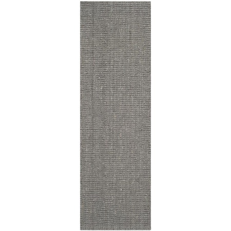 Safavieh Natural Fiber Hand Woven Rectangle Area Rug, Light Grey - 2 Ft.-6 In. X 18 Ft. NF447G-218